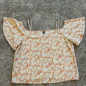 Off the shoulder floral top